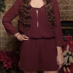 Maroon romper